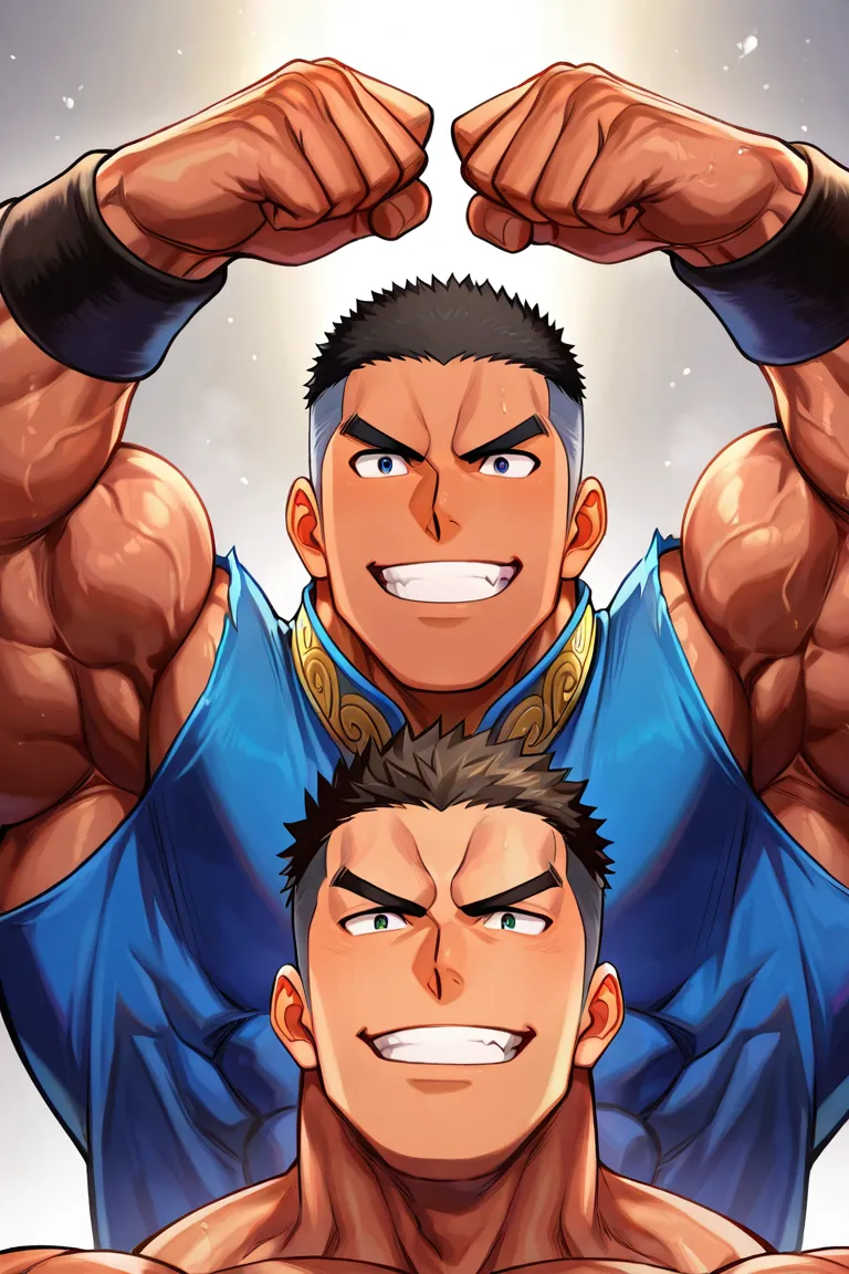 肌肉角色插畫生成器