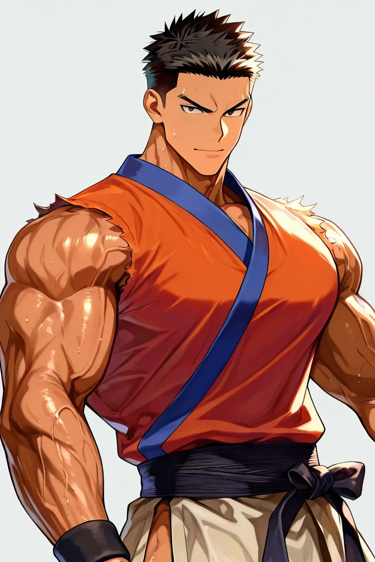 動漫風格肌肉男角色生成