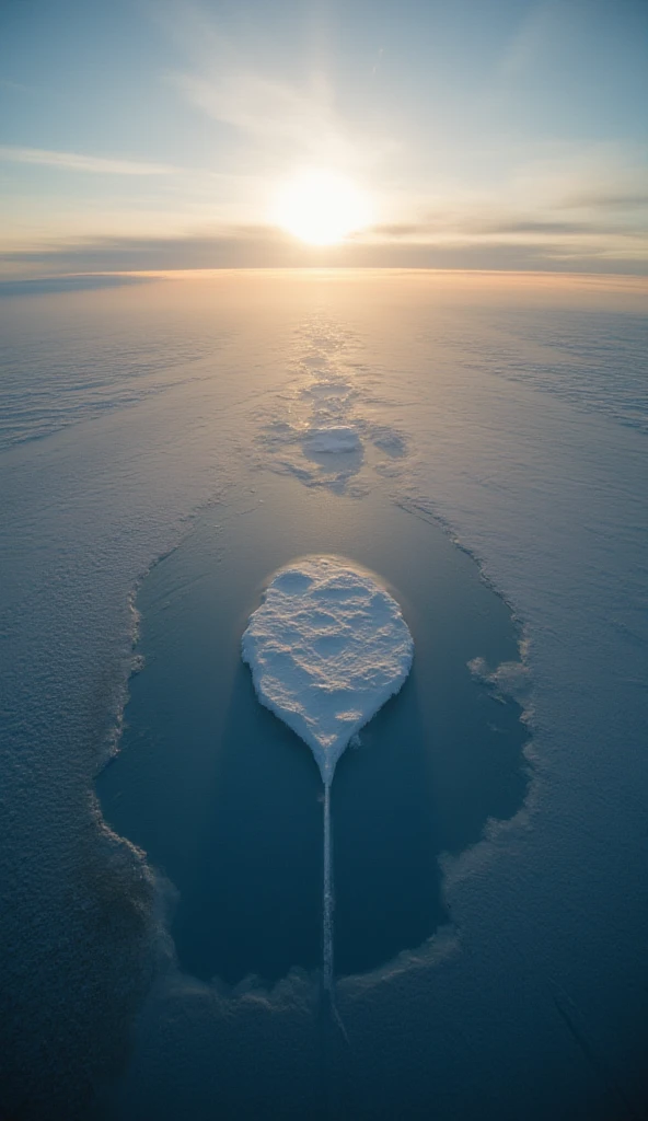 The significance of floating ice in the sky