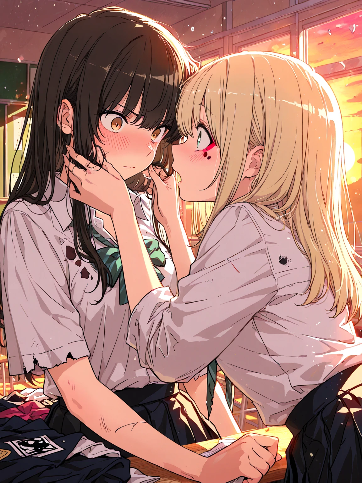 、BREAK Perfect 、Highest quality、(cute:1.1)、(cute)、(High resolution:1.2)、Unbelievably absurd:1.3、Incredible illustrations、(cuteイラスト:1.2)、（Beautiful background、Inside a crowded train）(1 girl) 、solo)、(10th Generation、JK)、slender、 、sobbing、rolling eyes、tongue out:1.3,、、、Eye highlights、embarrassed、、1girl(Silver Hair、Very Long、beret、Cotton shirt、Check skirt、school bag、Glasses、Headphones（spats、half ））(Rear insertion position,  preparation:1.2),Appealing , (I put my hands on the door and turned around、lying on back), (female :1.4、crotch grab:1.3、:1.4、peeing:1.3,:1.5),、、、Eye highlights、spitroast、4boy()