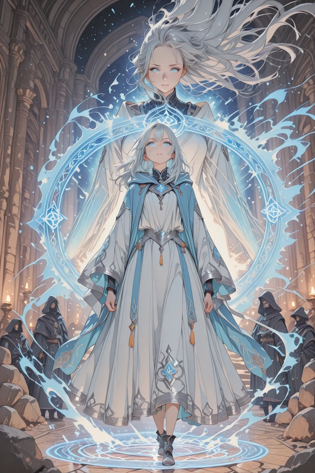 tarot
justice
axis、young woman、smile、Blue Hogow、Cathedral in the background((Stained glass))、Valentine's Chocolate、Surrounded by believers、Light tones、Gothic style、Decorative edging design。
,Add_Details:1, Add_Details:0, Add_Details:0.5