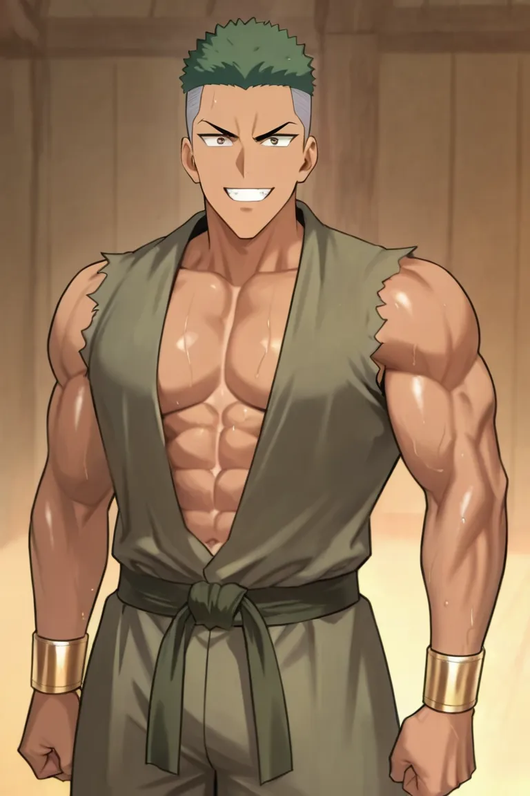 動漫風格肌肉武僧生成器