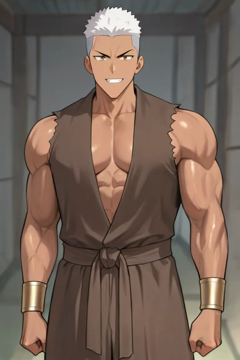 肌肉武僧動漫角色生成