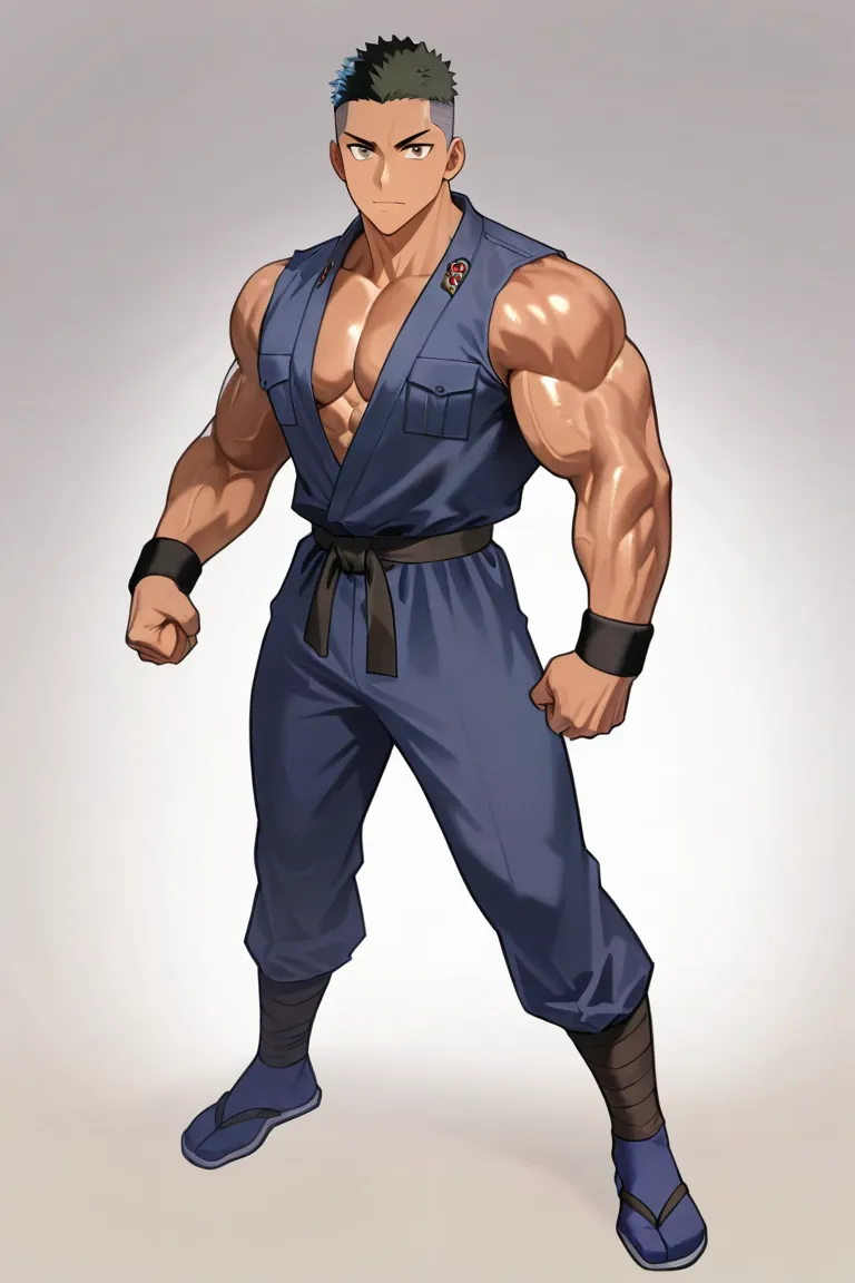 動漫風格男性角色生成