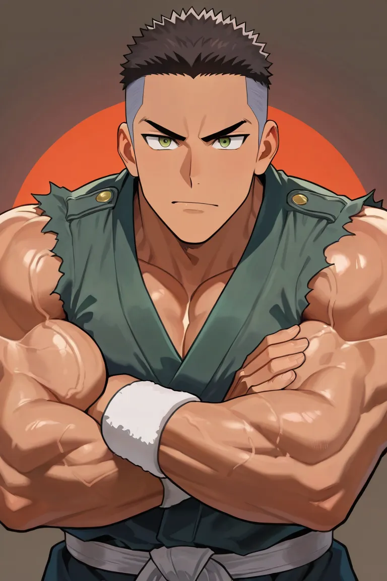 動漫風格肌肉角色生成