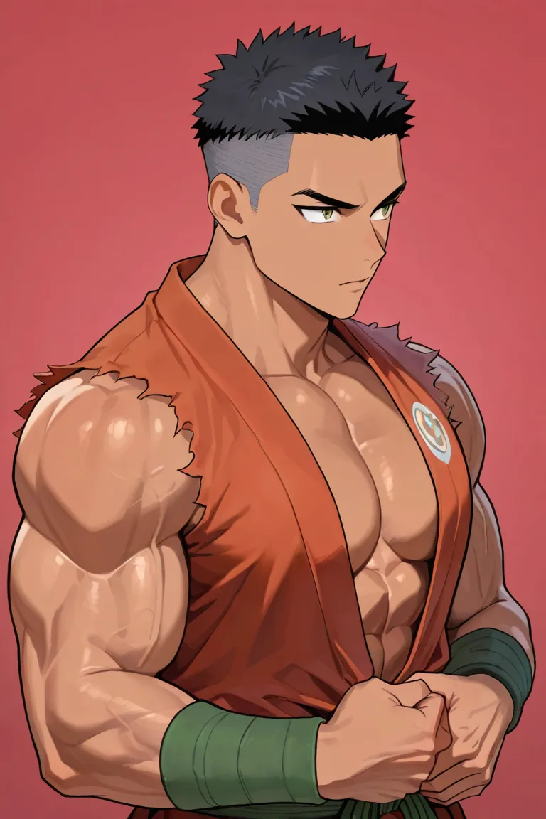 動漫風格肌肉角色生成