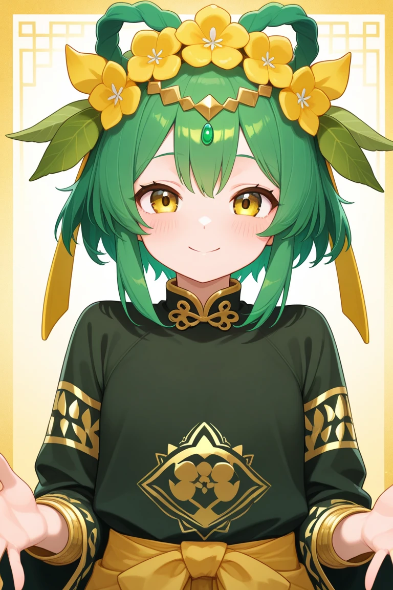 SHE is a green bird with a white jawline, orange cheeks, and a yellow-orange beak, matching his yellow-orange . HER legs are striped yellow and brown and She has an orange stripe on hER tail with a dark green tip. HER overall appearance matches hER cranky personality - with deep, serious eyes and a protruding forehead that makes hER appear mature, which is a trait commonly associated with the cranky villager personality. SHe wore the orange pinstripe shirt (renamed brown-bar tee in New Leaf) in every appearance prior to New Horizons, where She wears the hanten jacke. SPARKLE; GLITTER