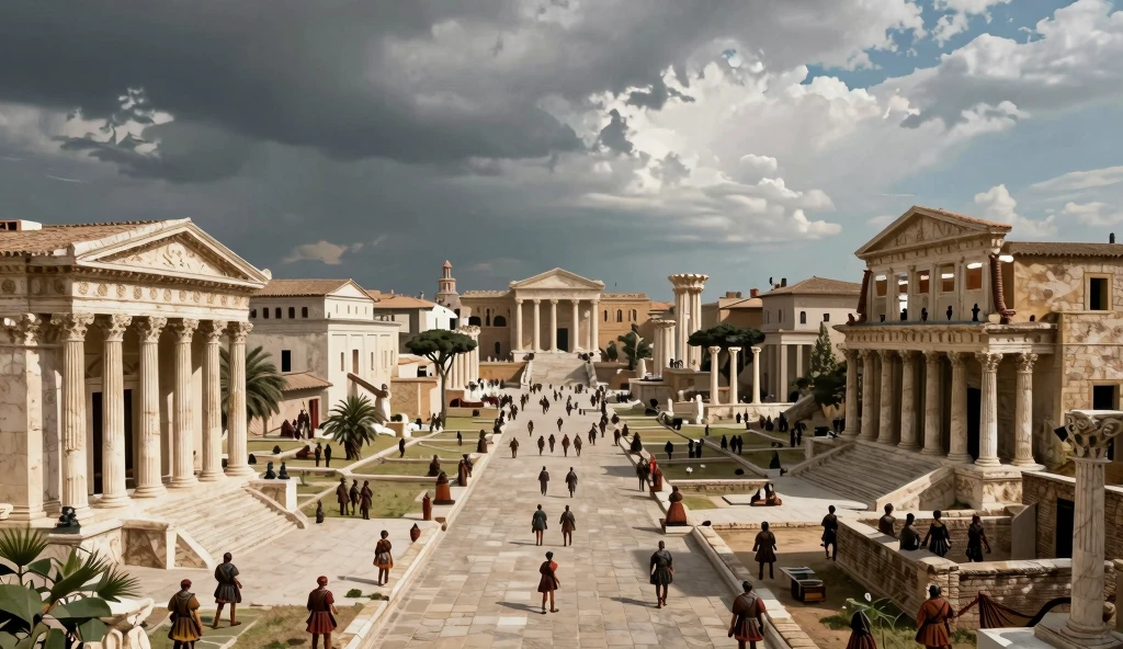 8k ultra realistic ancient Rome city recreation, Roman soldiers - SeaArt AI