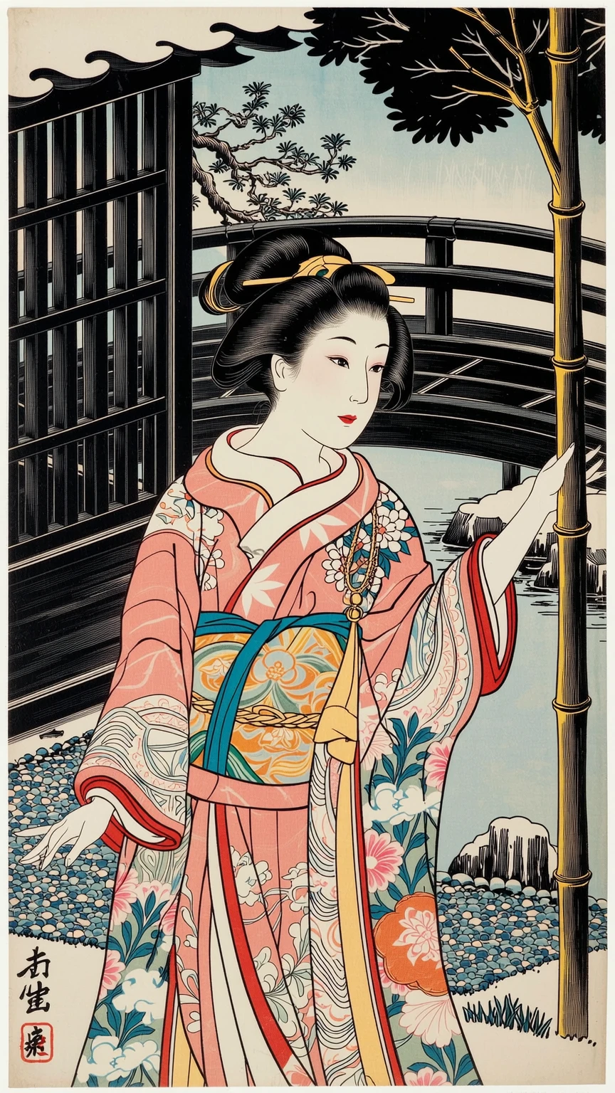 (best quality), (very aesthetic), (ultra-detailed), (best illustration),(a mature female),(perfect face),Suikoden,Mrs. Lin,((())),((full_body)),(()),(crying),Covers mouth with right hand,red cheek,sweating,skinny,flushed skin,(hairly)WHAT,(resting the back of her head on a pillow),(She is lying on her back completely ),traditional Chinese bedroom,She spreads her  wide with her fingers