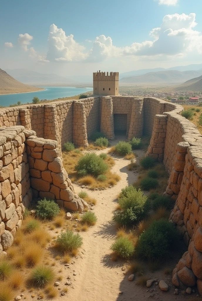 Create an African city called Djado with forts and beautiful castles with African art and designs located on a plateau in Niger.