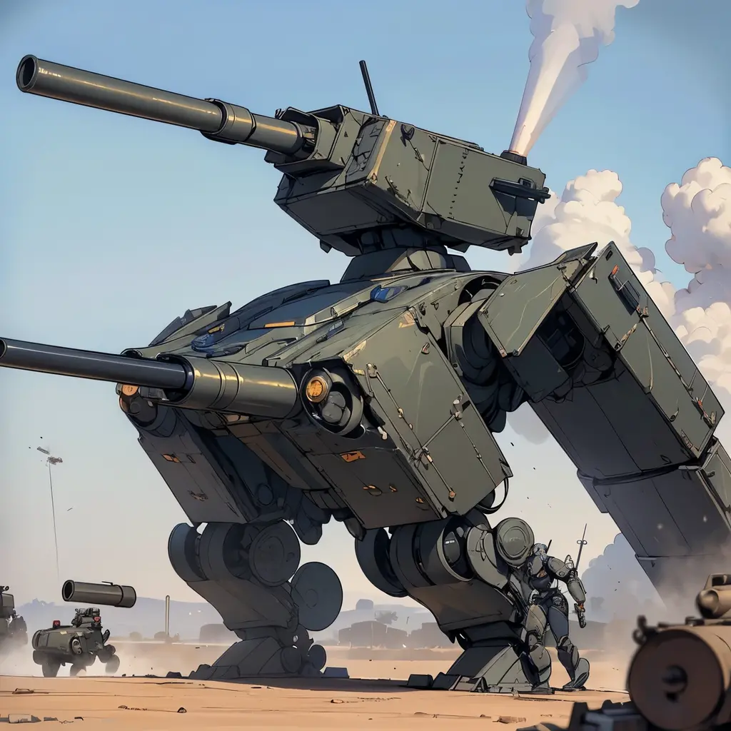War Tanks Unmanned Weapons Future Mech Sci-Fi Technology Cyber
