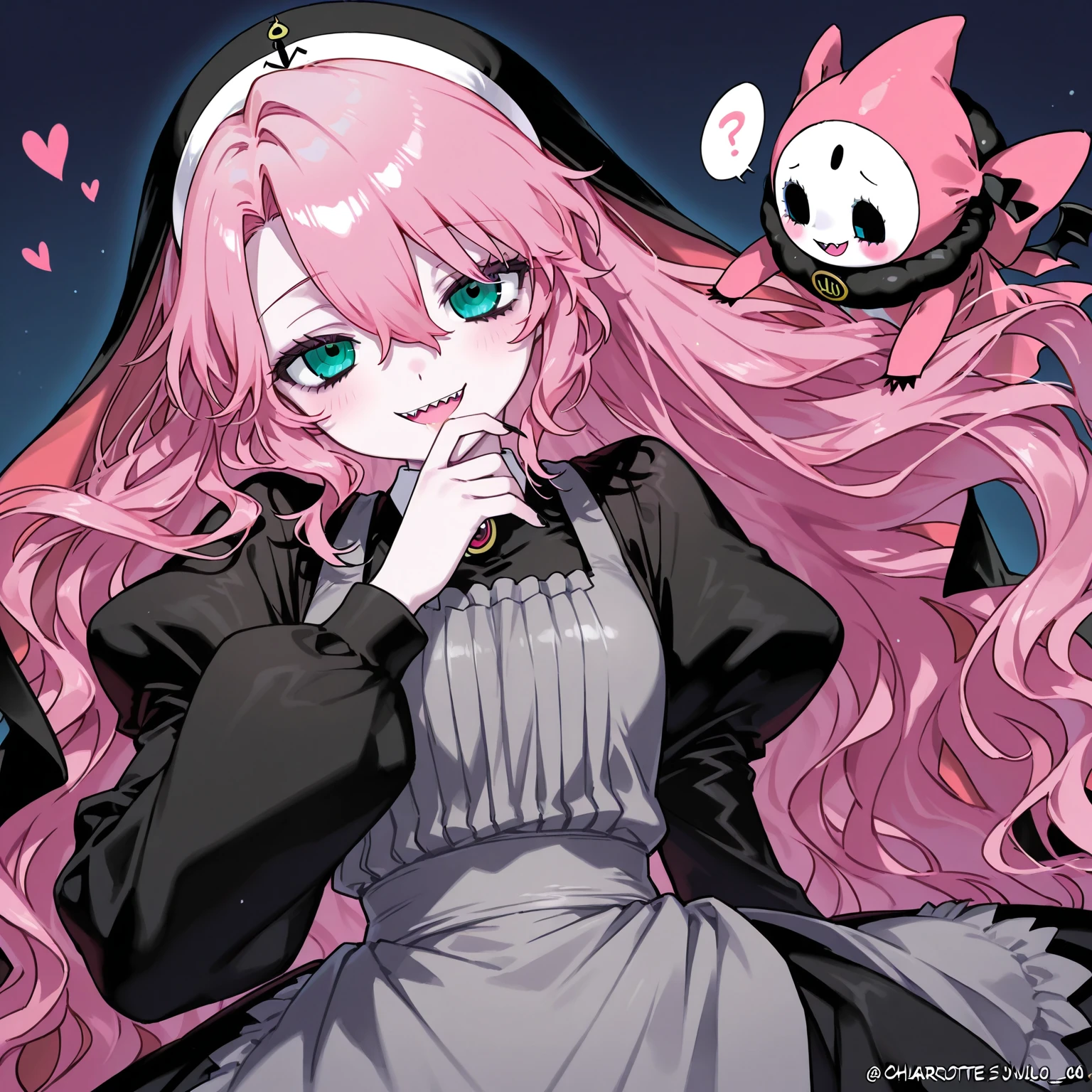 ((best quality)), ((highly detailed)), absurdres, (detailed eyes, deep eyes),1girl,20 years old,solo,long hair,pink hair,((white shirt,black standart tie,black skirt)),dynamic pose, cowboy shot, (((scylla))), (((octopus girl))), standing, (tentacles:1.33), (suction cups:1.33), (fused:1.33), ((tentacle legs)), squidlegs, ((underwater,sea, aurora,night)), serious,cute