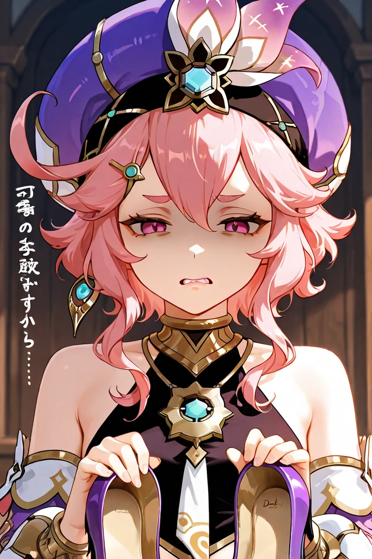 Medusa，（A white border around a red rectangular background：2.5)，There are a lot of snakes in the background，long  skirt，Sitting down， D-cups， face，stooped，High detail,Moles under eyes, Heart-shaped pupils，Love pupils，cropped shoulders，Lots of hearts，Fleshy thighs,highly rendered，detailed face with