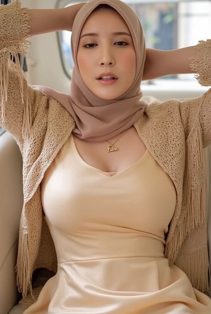 Hijab big breast tealistic