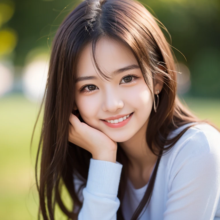 woman, light smile, depth of field, UHD, masterpiece, textured skin, high quality