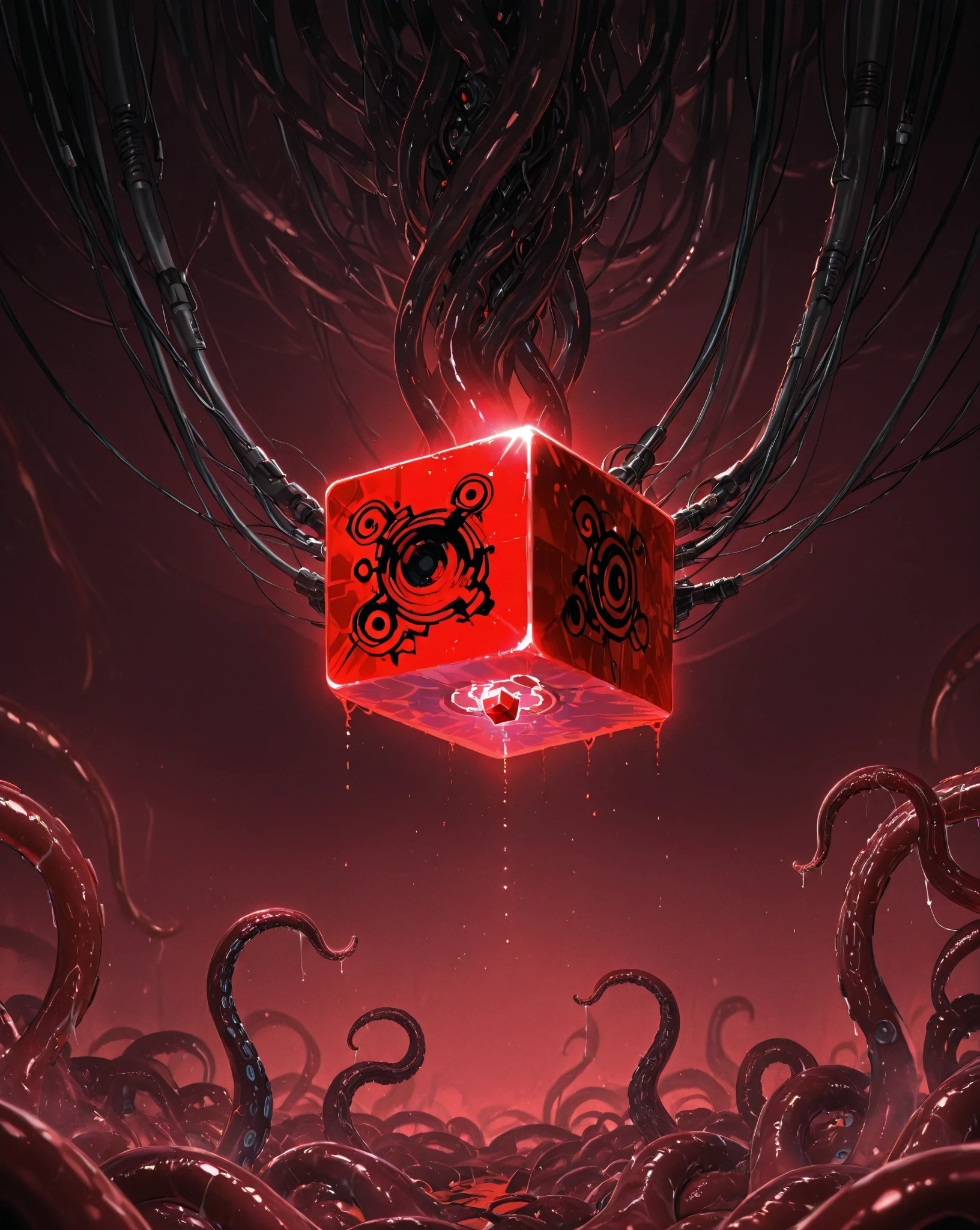 style, (Blood_Red:1.5), cube Blood,fear,Frightening. Monster Energy AI (masterpiece:1.3) (best quality:1.2) (high quality:1.1)