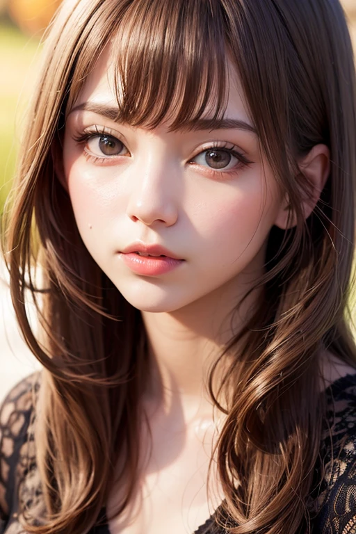 Best quality, 8k,  ,Masterpiece :1.3)), facing viewer,((full body1.2)) ,pretty woman, wide shot ,1girl, , selfie   , , Illumination , brown hair  , bangs,ultra-detailed face, highly detailed lips, detailed eyes, double eyelid