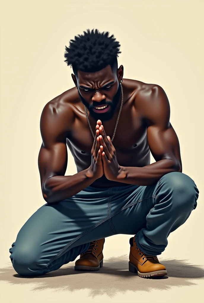 Paint a african american modern male figure in a graceful pose, but with parts of his form blending into abstract shapes as if he's moving or melting into the background.
Use dark tones like deep blue, black, and shades of grey, with highlights to emphasize movement and form.
The abstract shapes could represent emotions or moments in time, making the artwork feel dynamic and introspective.
Focus on creating fluidity and flow in the figure, emphasizing the beauty of movement rather than any specific aspect of identity.
