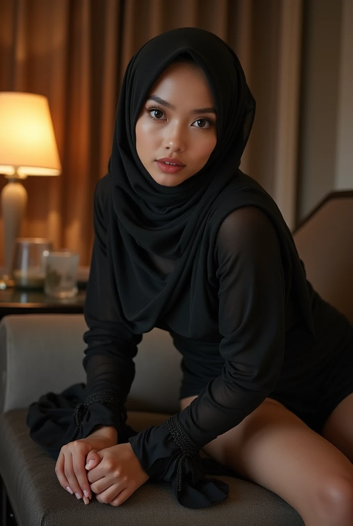 Indonesia woman, Plump woman, , hijab