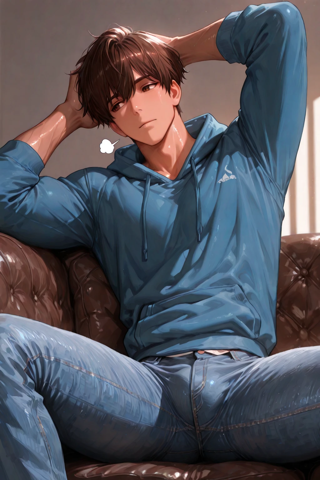 Male,5'8,light skin,green eyes,glases,stubble beard,,treasure trail body hair,Calvin Klein 