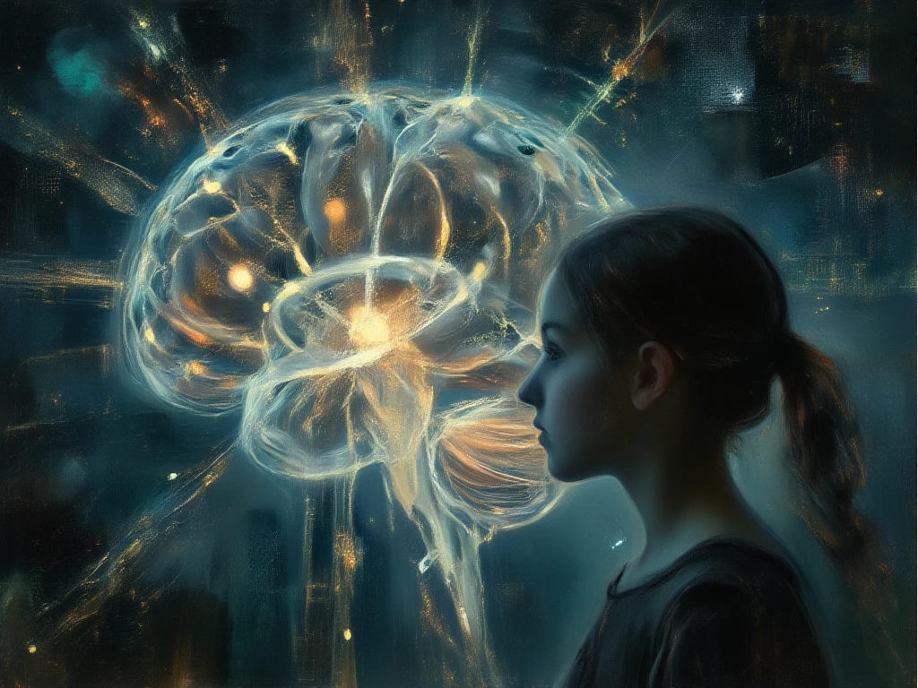 A Brain connected to a power source 