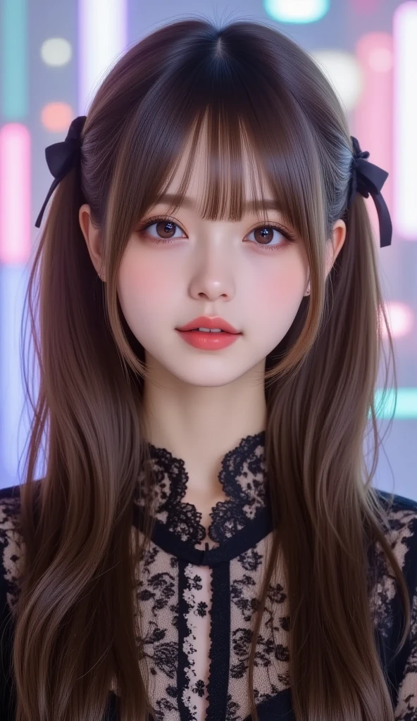 , 8k, High-level, absurd, masterpiece, best quality, primitive, very detailed CG, very detailed wallpaper, perfect lighting, Extremely detailed (((The personifying " Star Trek TNG " as a Little Girl))), MysticSight, Tyndall effect, Tyndall scattering, Studio gray background with (many Dazzling RainbowColor particles BokeH:1.28), (RoundlyButts, ThighGap), (:0.4), ( with looking ahead), BREAK (NOGIZAKA face variations) Extremely Detailed very KAWAII face variations, perfect , Childish, captivating gaze, elaborate detailed Eyes with (sparkling highlights:1.28), long eyelashes、Glossy RED Lips with beautiful details, Coquettish tongue, Rosy cheeks, Radiant PearlSkin with clear transparency . { (Dynamic LifeLike expressions:1.4) | :d) }, (large eyes:-1) .