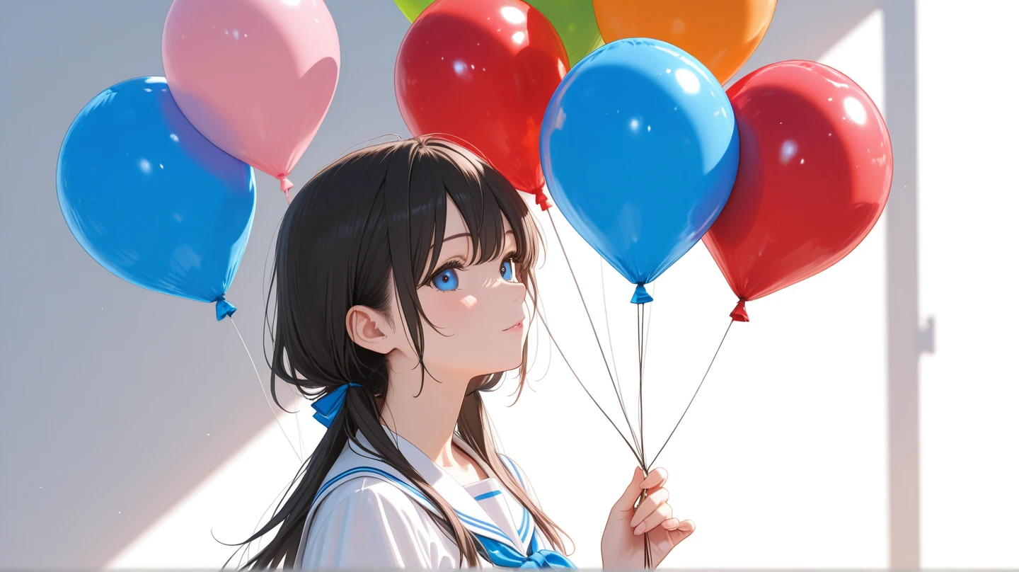 Highest quality,Highest Resolution,Mascot with balloons and parent and ,