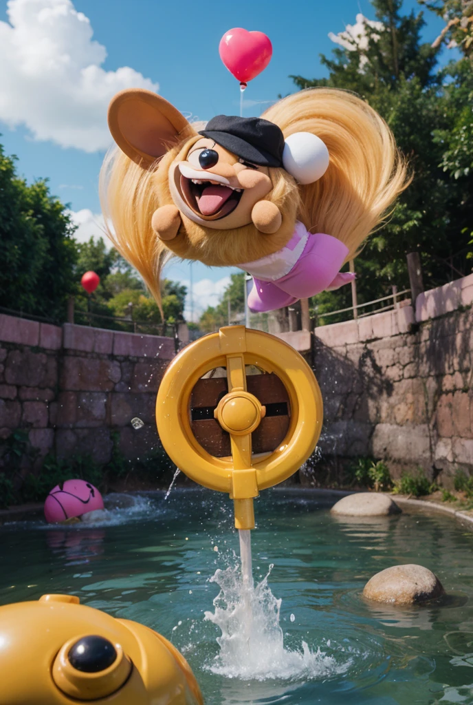 A spiral poop emoji character