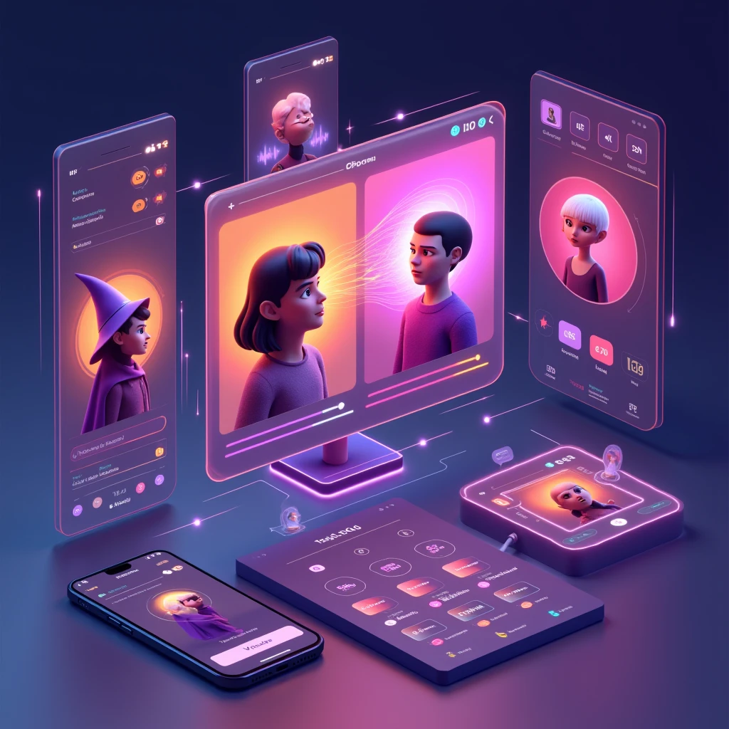 AI Character Voice Generation Interface