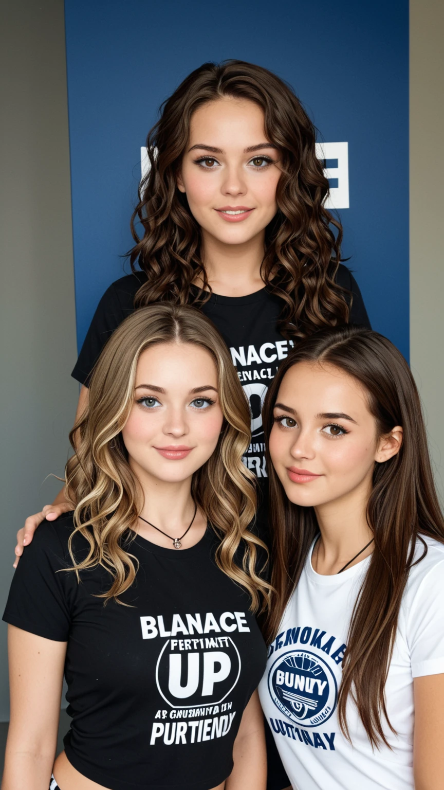 15-17 year old girls at their birthday party, change it, realisitic