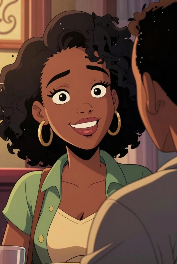 1970s photo of an african-american man wearing 1970s attire, he is telling beautiful women to leave him alone, cinematic action, atmospheric perspective 