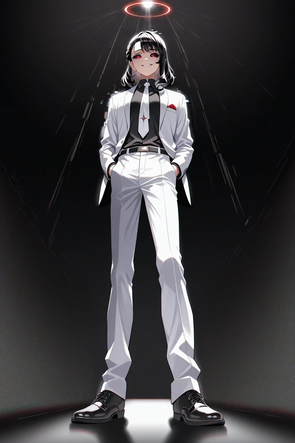 1 man, 18 years old, full body, short hair, blonde hair, Wearing a flamboyant suit, messy hair,