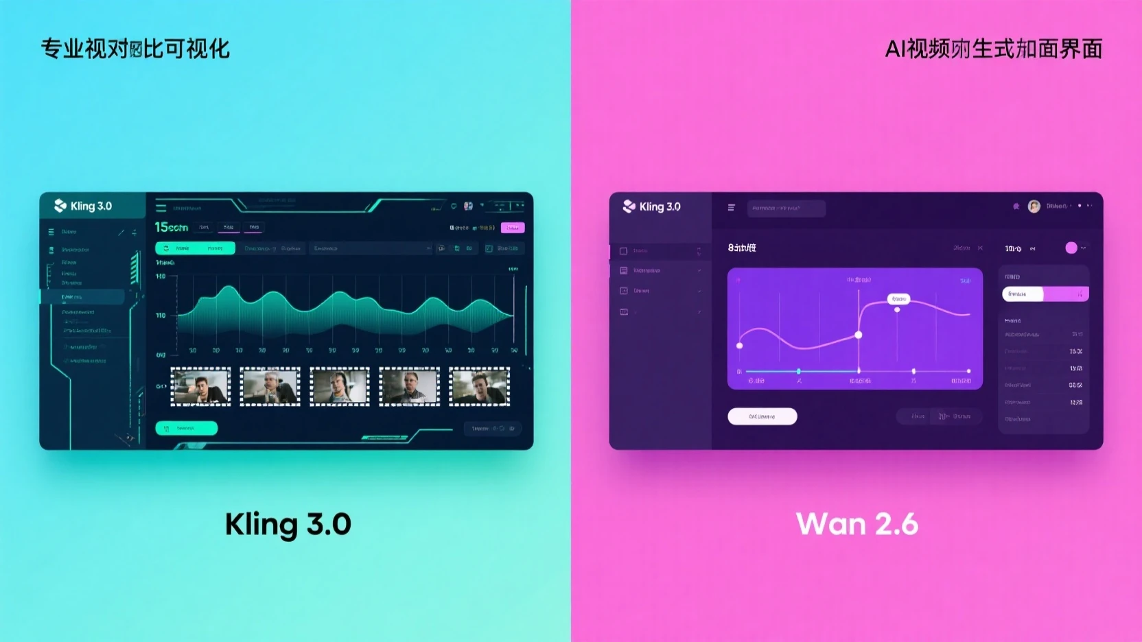 Kling 3.0 vs Wan 2.6 Interface Comparison