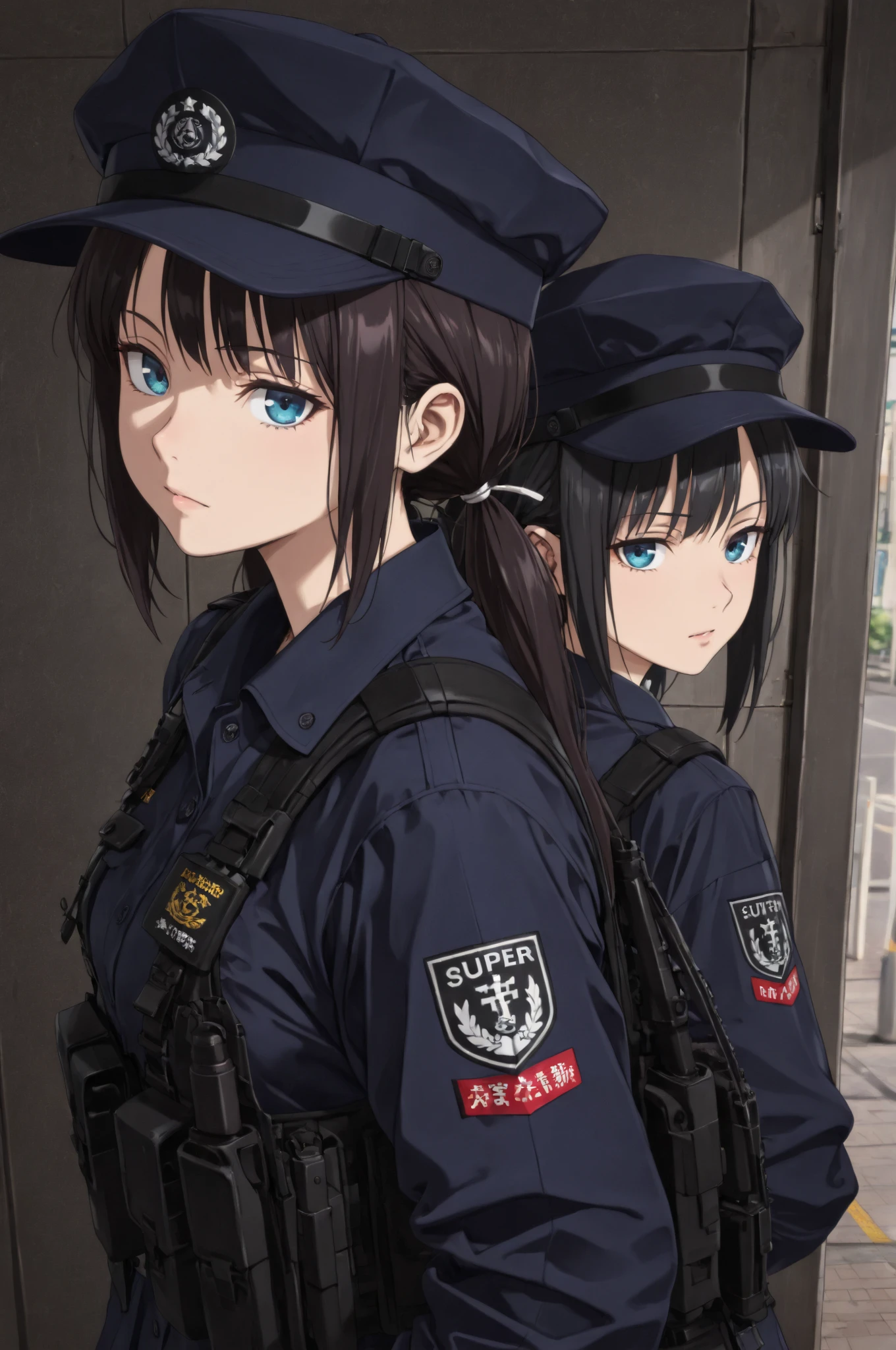 4 girlsプロンプト、police