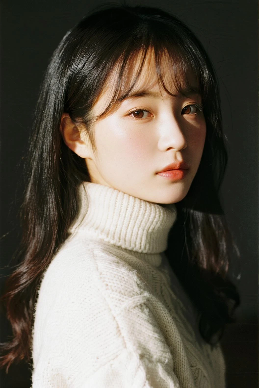 1girl,sweater,white background,Imagin Aura