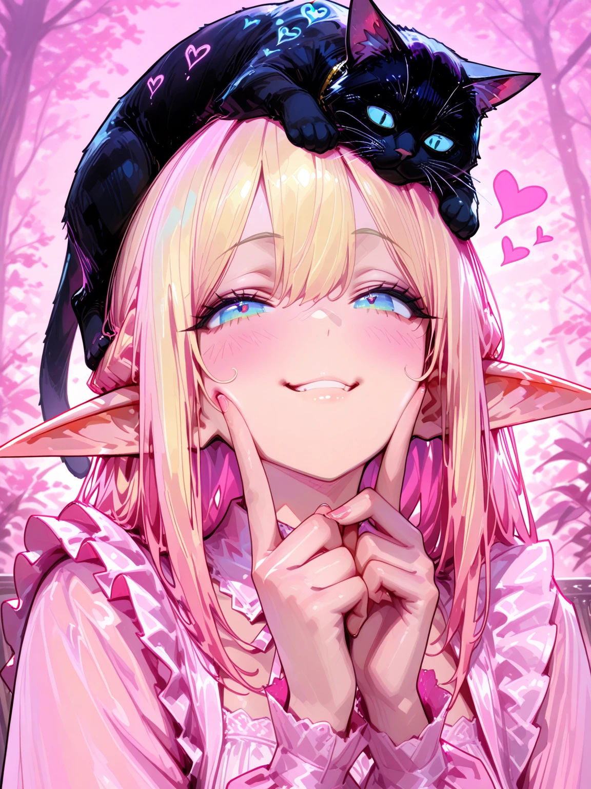 masterpiece, Highest quality, Illustration of the novel, High resolution, , Sensual, Intimate, Emotional, Passionate, romantic, sweet, Adorable, Innocent, Pure, charmな, charmな, charm, mysterious, charmな, charmな, Immersive, charmな, dream-like, Surreal, Imaginative, Whimsical, Artistic, Avant-garde, timeless, elegant, Sophisticated, chic, Sophisticated, Personality, original, charmな,(( Elf:1.3)),((A look of disgust:1.3))、Upper Body、(A Cheetah/A cheetah/Cheetah Dress:1.3)