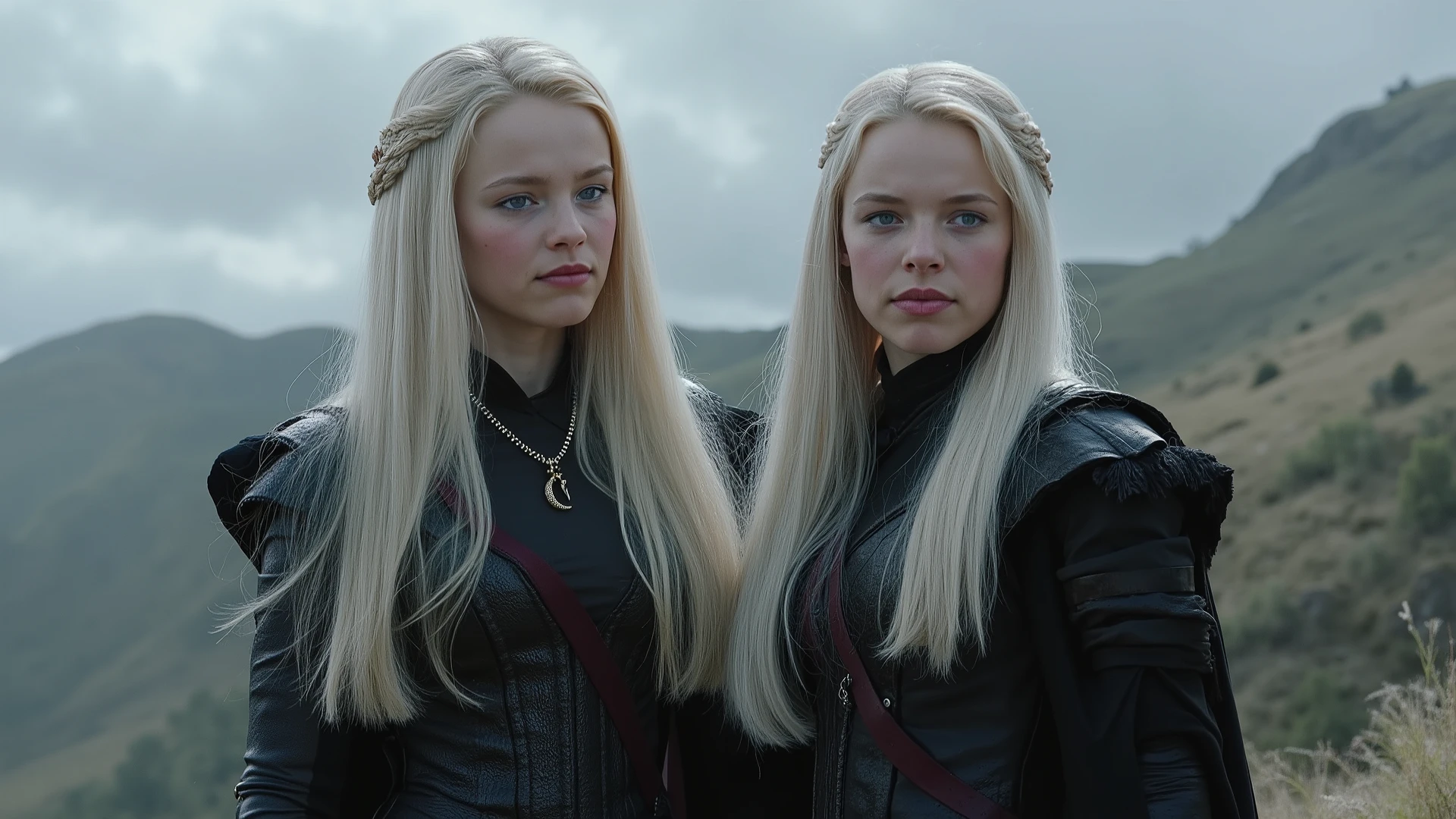 Hermione granger and Daenerys targaryen  while spreading their legs