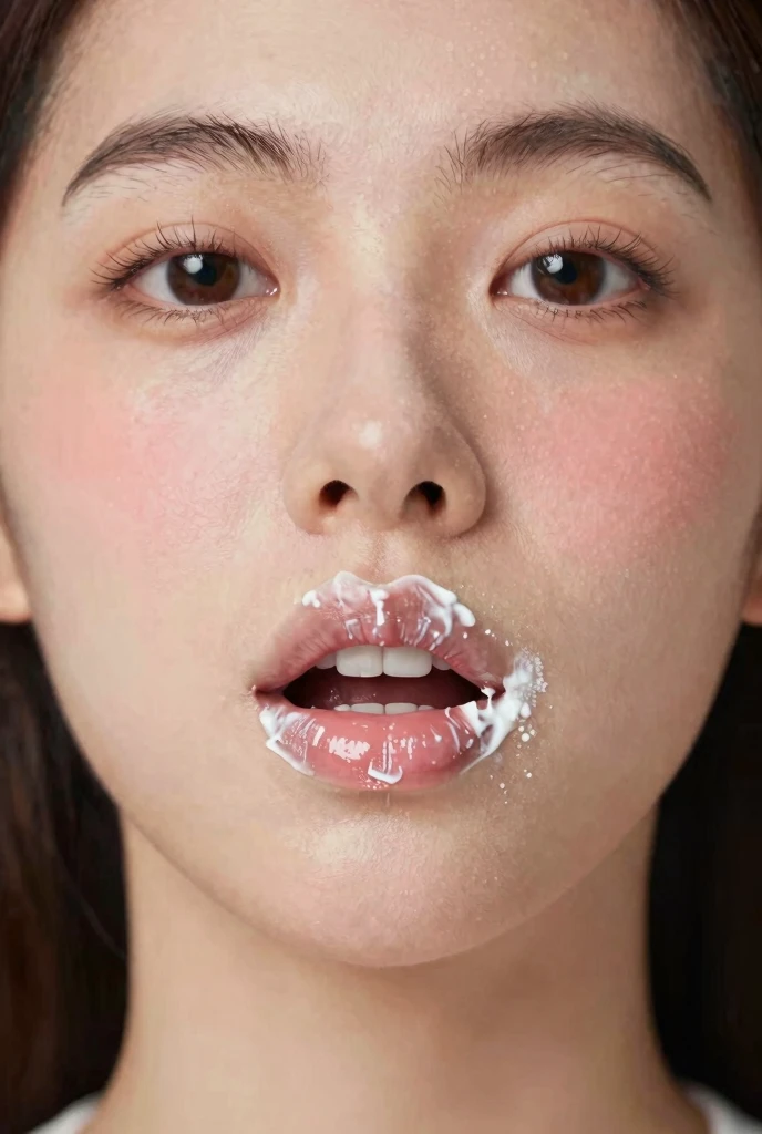 (())、masterpiece、最high quality、high quality、best image quality、8K、最High resolution、High resolution、最high quality、RAW photo、 photo、 photo、((Extreme close-up of the upper body))、Realistic human body with detailed details、Realistic skin in every detail、Realistic face in every detail、Realistic eyes in every detail、Realistic lips in every detail、Realistic teeth in every detail、Realistic ears down to the last detail、Realistic hair down to the last detail、Realistic  in every detail、Realistic  in every detail、Realistic  down to the last detail、Realistic arms down to the last detail、Realistic hands down to the last detail、Realistic fingers in every detail、(fine hands、thumb１reference４)、((beautiful japanese girl))、(japanese model), (japanese woman)、((18 year old beautiful girl))、(black hair)、(straight hair)、((Upward beautiful 、Medium ))、(slim style、slender style)、(Full body glossy skin、Fair skin)、(())、((All ))、Detailed and realistic human body、detailed realistic skin、detailed realistic face、detailed realistic arms、Detailed realistic fingers、Detailed realistic feet、Detailed realistic female 、in a dark basement、Stone pavement with an eerie and cold atmosphere、a lot of sweat on the body(full of sweat:1.3), (Realistic male human body with details)、(muscular man)、((multiple men))、((detailed realistic ))、((Length 30cm、A magnificent  with a thickness of 6cm))、((real raw ))、((real raw ))、((realistic ))、((large amount of ))、Group 、(((please open your mouth wide(Insert the  into the mouth)))、((口の中にlarge amount of を))、(((Group of guys   on her face)))、(((My face was covered in .)))、(((Slimy from the top of the head to the  with a large amount of )))、(((large amount of を顔に浴びる)))、(((Girl receives an incredible amount of  on her face)))