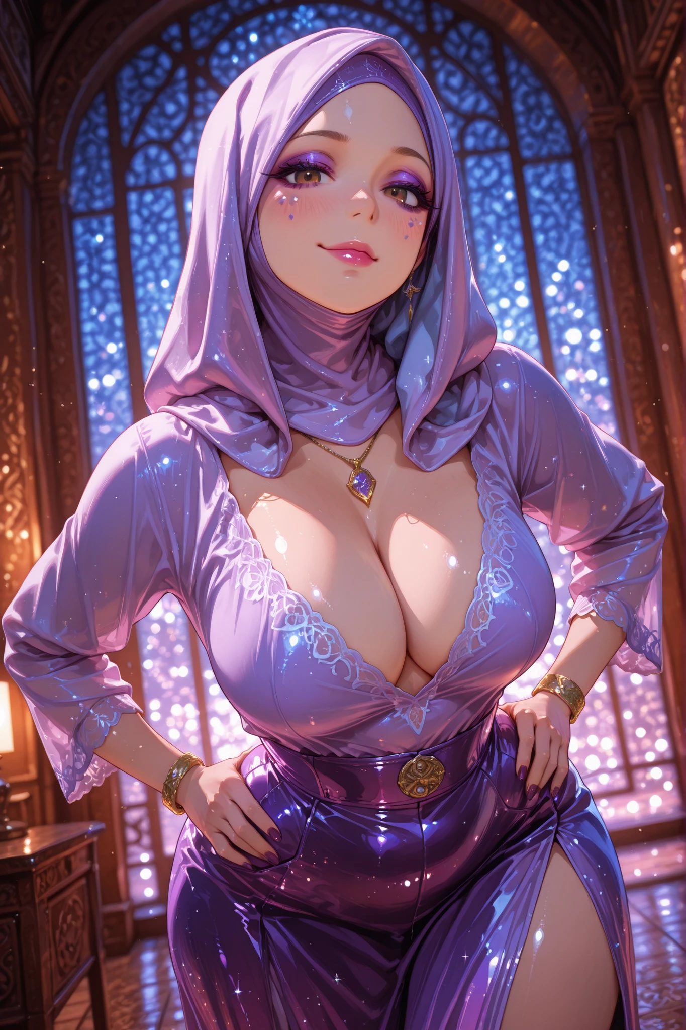 4k,very beautiful angelic 40 years old muslim mom,with son,earrings,necklace,sexy plump, looks,well grown breasts,thich thighs,soft glomous body,magnificient look,sexy curves,home visit,, forest pond under bright full moon