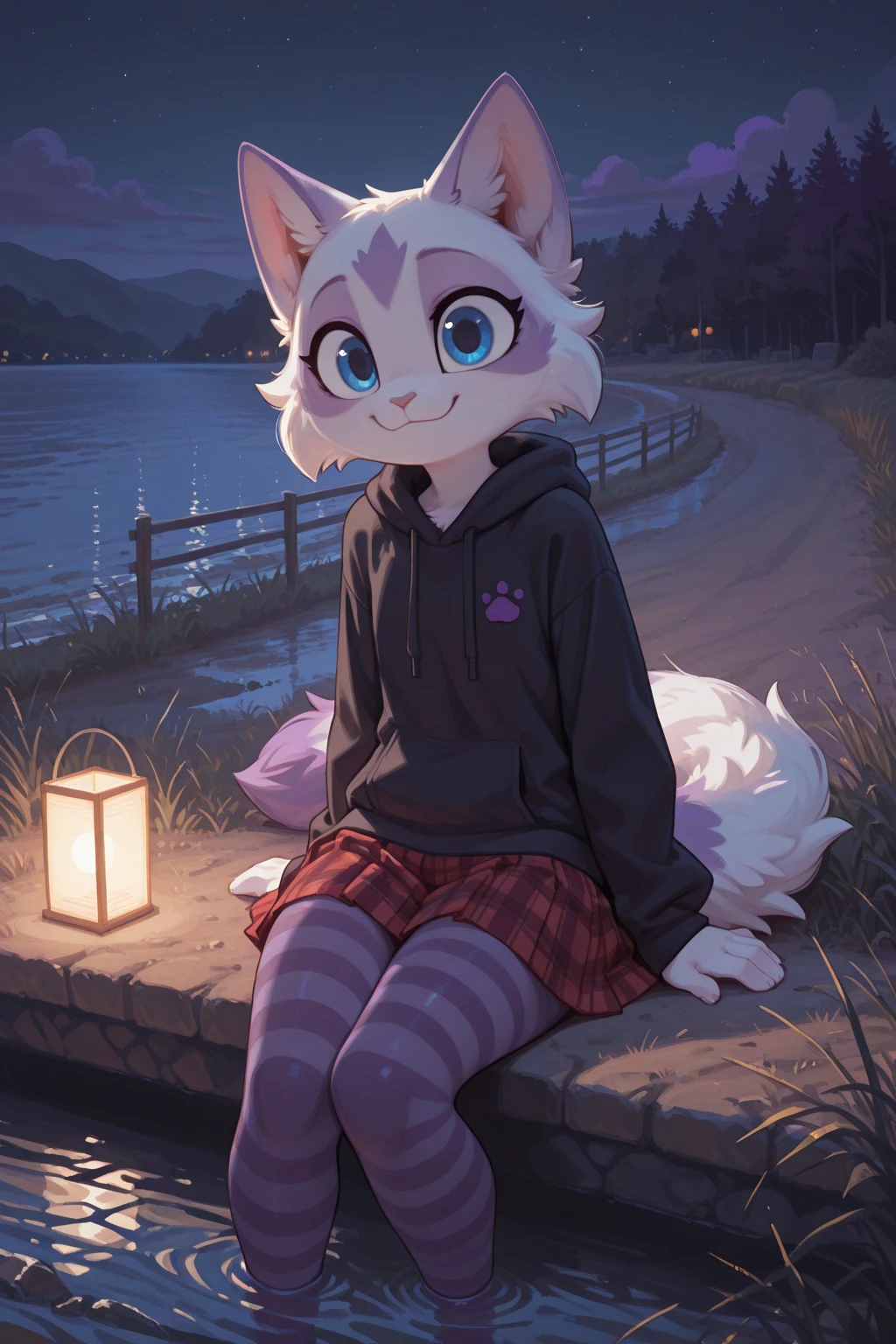 araffe with red hair and a furry tail in the woods, very very beautiful furry art, dramatic cinematic detailed fur, furry art, furry fantasy art, wlop, anthro art, furry wolf, pov furry art, furry art!!!, kemono, cgsociety, furry mawshot art, |, zorua pokemon, detailed fanart, (popsicle:1.1), (:0.9)