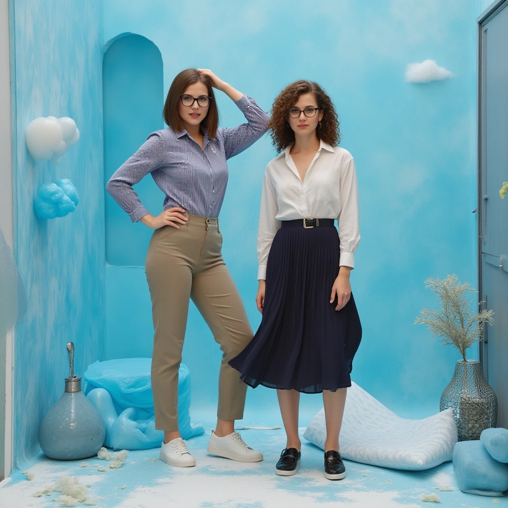 Curvy 50 year old with short skirt, BH D full body shot