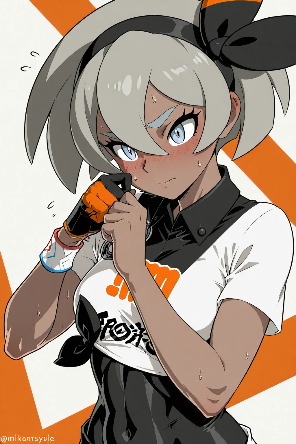 Male cat ears, shorts, tank top,(Supreme pistol for money) Flying banknotes , Moroccan dirham