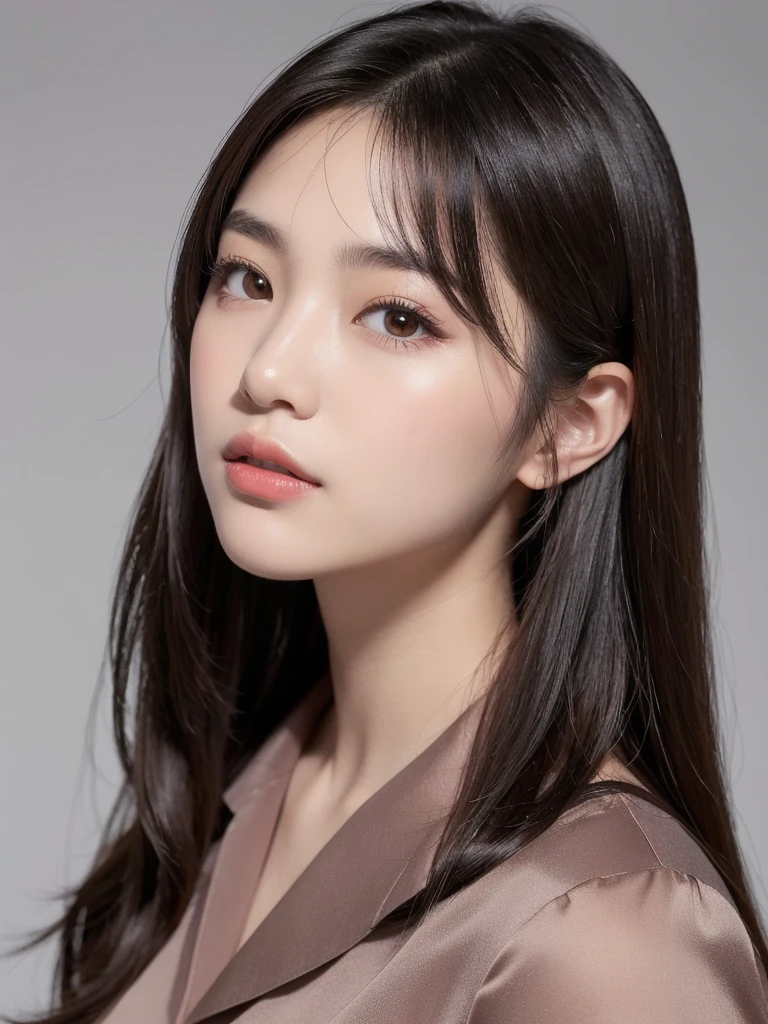 Korean girl only face