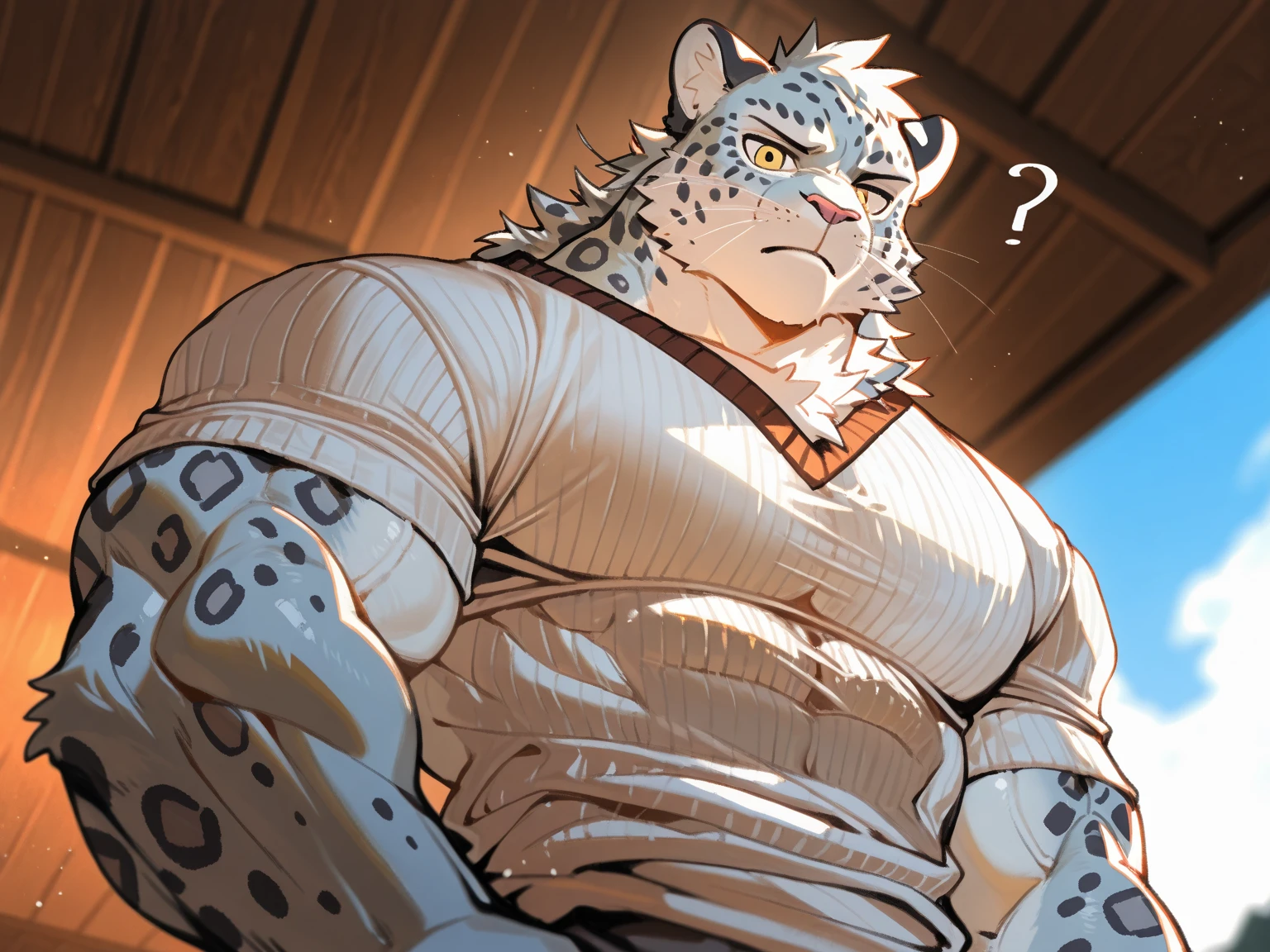 solo, 1boy, Huge Muscular Old Grizzly Bear wearing glasses , pectoral, huge pectoral, wide pectoral, short white hair, short pants, black wristbands and  and  , bearded, Mustache, simple background, masterpiece, high detailed, 8k, high resolution, at the gym, flexes his huge bulging god-like muscles, veins popping