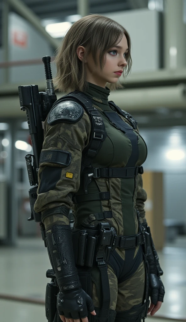 Ashley dressed as Leon from Resident Evil 4
