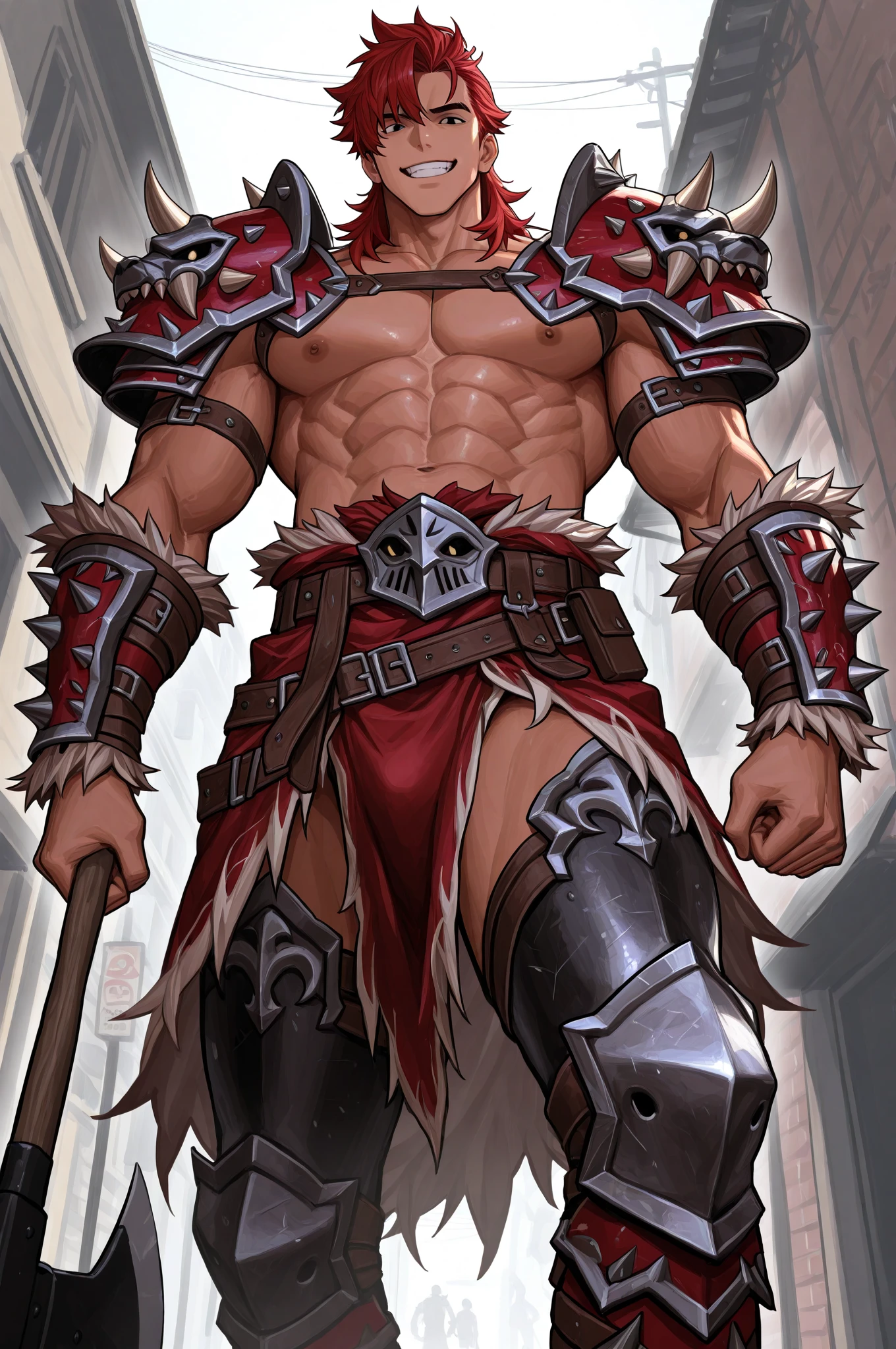 2 handsome male,big muscle,abs,muslos grandes,pink iris,volu,hairless,realistic,epic quality,armour,sheep,mitts,forst,Youngh,near the river,underpant,big ,large veins in muscles,big and thick , , hereto,gozo, man's ass on 4,