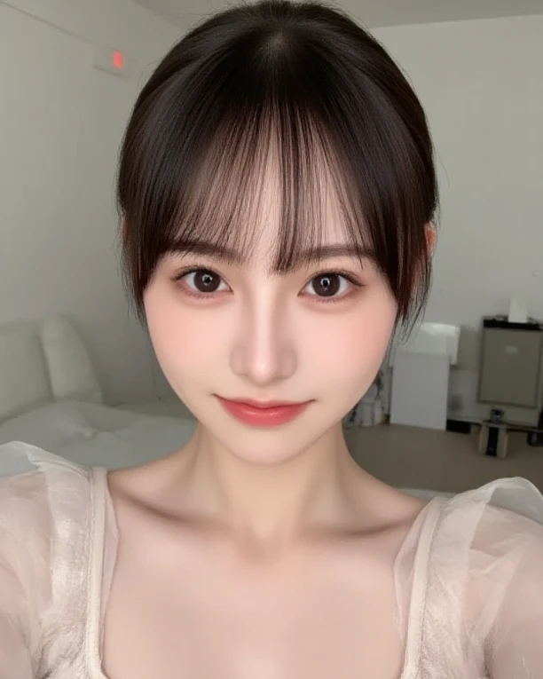 1 person、In detail, High resolution, Highest quality、Beautiful fine details, long hair, Natural color lip、Clear Skin、Shiny Hair、Tabletop, Super detailed, In detail, High resolution, 8K、Cute pose,Beautiful feet,Perfect beautiful face,KPOP idol faces,Ecstatic face、Cute face, collared white shirt、office lady suit、Jacket、smile、Shopping mall、Seduce、Close-up of face、Upper Body、Accentuate your 