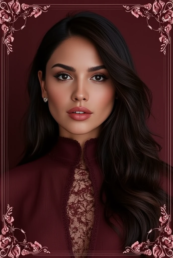 A girl like Aishwaryra Rai, Black hair, , side ponytail, hair over one eye, open mouth, , face, red lips, cowboy shot, 4k realistic, cinematic