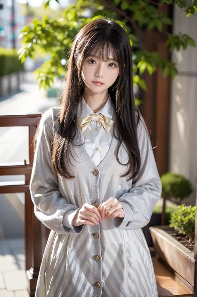 (full bodyesbian:1.5)，(((1girll)):1.3),(view the viewer:1.4)，(( correct):1.45),((Sitting in the forest):1.2),(He wears big glasses，holding a book in his hands:1.15),(Shy:1.15)，(Use sailor dresses in various colors with ribbons:1.2),((((streaked))) ,(Pantyhose):1.3),( Women's high-heeled leather shoes，With a bow:1.1)，(Accurate and perfect face:1.3),(Blue-eyed blonde:1.2)，hyper HD, Ray traching, reflective light， structurally correct, Award-Awarded, High detail, Fade in and out shadow contrast, Face lighting ，Cinematic lighting, Masterpiece, super detailing, High quality, High detail, Best quality, 16k，High contrast,