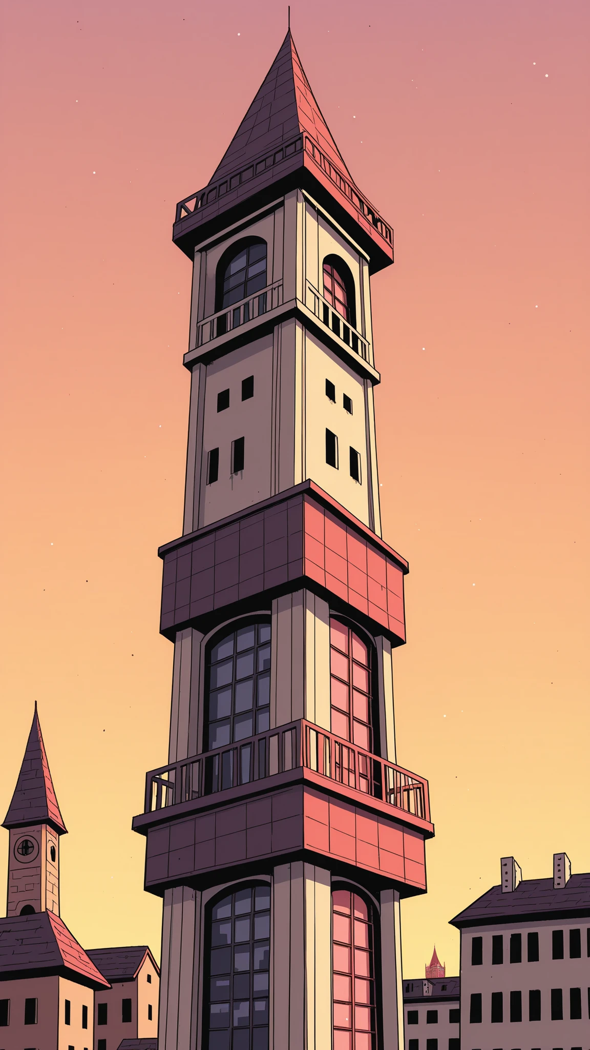 Flying Island, Big Tower, High Quality